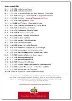 Reise�bersicht 2026
